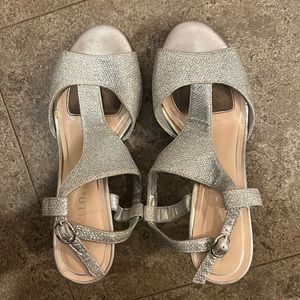 Silver Marbella shoes size 6 1/2 medium